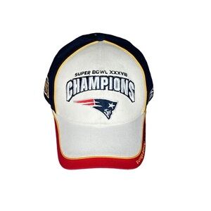 NFL Equipment Reebok Super Bowl 2003 Championship Red/White/Blue Cap OS